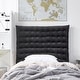 preview thumbnail 1 of 2, Rainha® Cushion Tufted College Headboard by DormCo Black