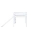 preview thumbnail 17 of 17, White Wood Twin Loft Bed Kids Bed with Slide and Underbed Space
