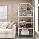 preview thumbnail 5 of 18, Arcilla Elemental - White Marble Globe Decorative Bookends with Silver Metal Accents (Set of 2)