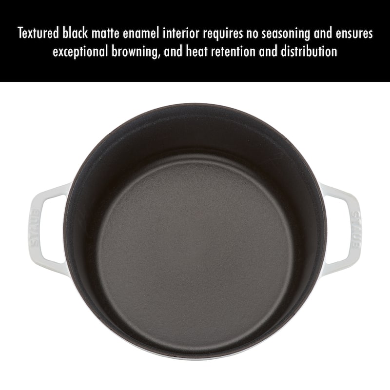 STAUB Cast Iron 5.5-qt Round Cocotte