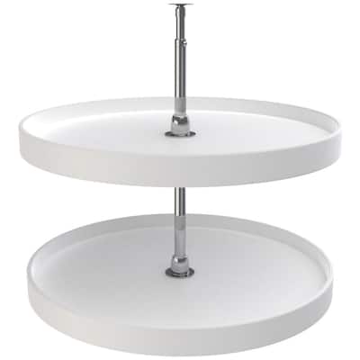 Rev-A-Shelf RAS Polymer 28 Inch Full Circle 2 Shelf Lazy Susan Set