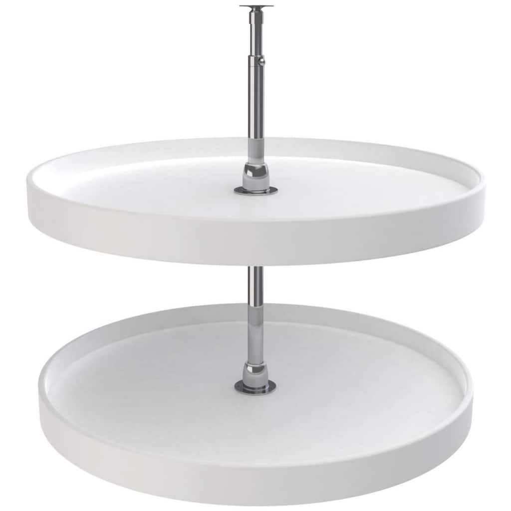 Rev-A-Shelf RAS Polymer 28 Inch Full Circle 2 Shelf Lazy Susan Set