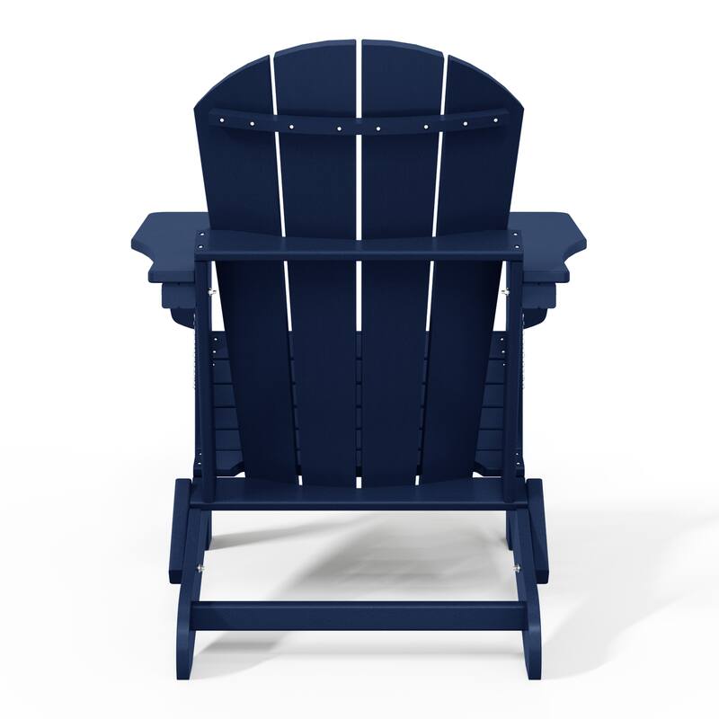 Laguna Hdpe All Weather Outdoor Patio Foldable Adirondack Chairs (Set Of 8)
