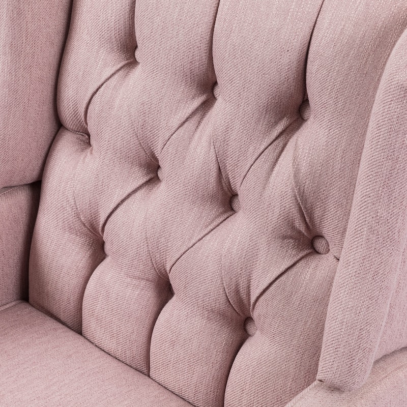 Mohaven Contemporary Tufted Wingback Swivel Recliner by Christopher Knight Home