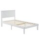preview thumbnail 2 of 45, Twin Size Solid Wood Platform Bed Frame With Headboard White