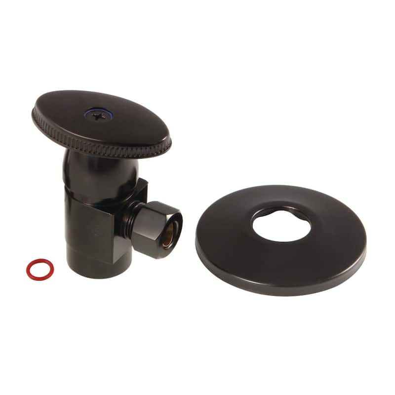 Kingston Brass Quarter Turn Water Supply Stop Valve with Ceramic Disc,