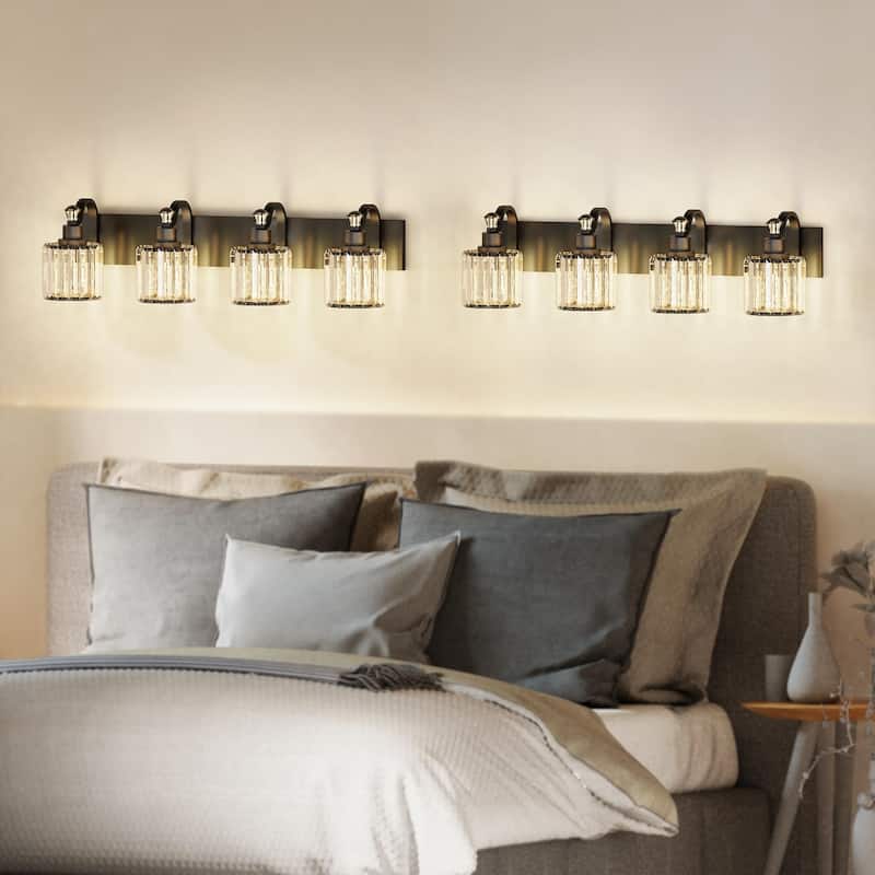 Modern Crystal Bathroom Vanity Lights Black Bathroom Light Fixtures Crystal Vanity Shower Lights Over Mirror