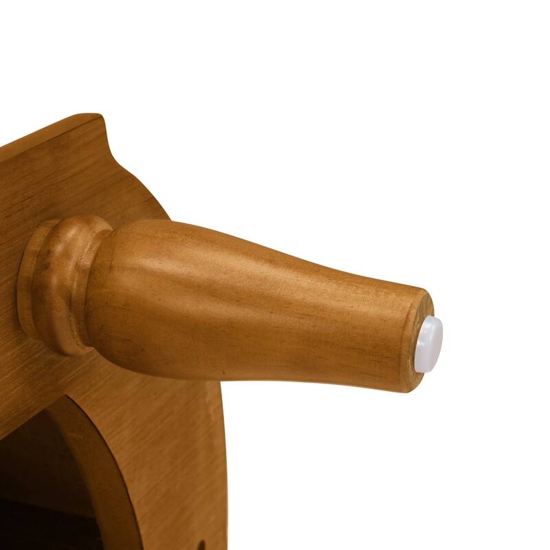 43"Retro Curved Wood Console Table with 3 Drawers and Storage Shelf