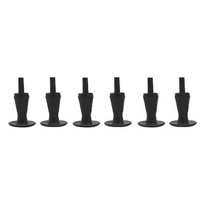 Bedframe Glides Black (Set of 6)