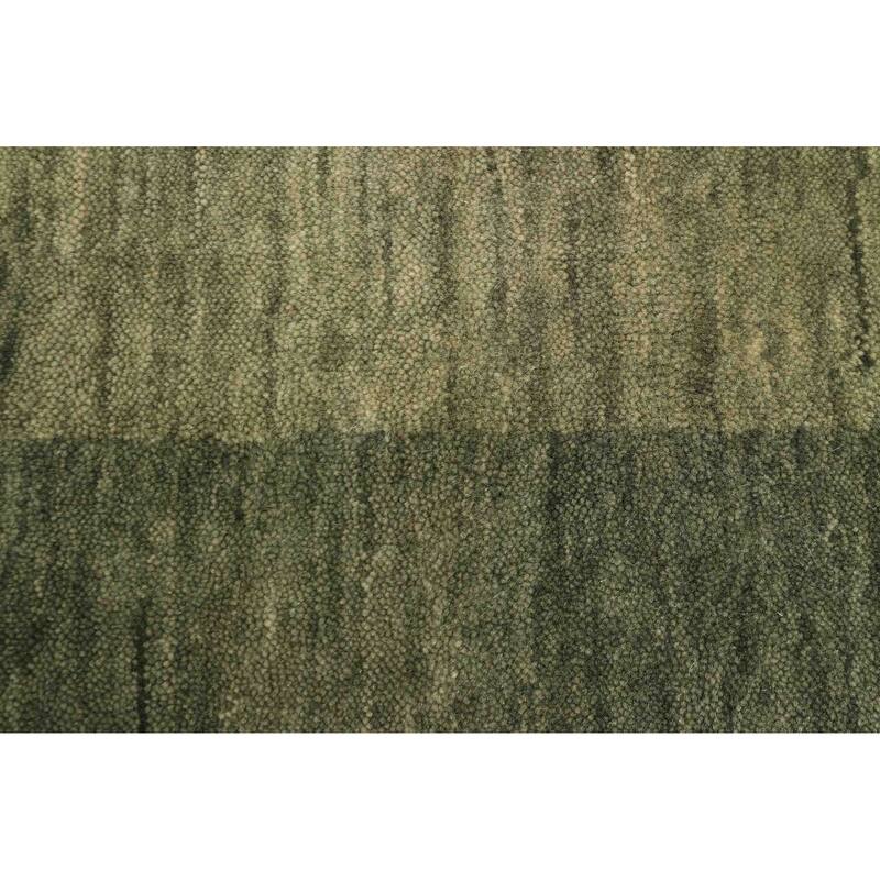 ECARPETGALLERY Hand Loomed Kashkuli Gabbeh Green Wool Rug - 5'3 x 7'7
