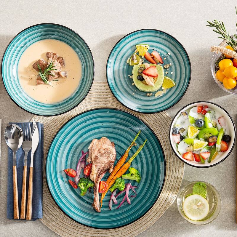 vancasso Bonbon Stoneware 48-Piece Dinnerware Set(Service for 12)