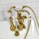 preview thumbnail 23 of 34, Kingston Brass Tub Wall Mount Clawfoot Tub Faucet with Hand Shower