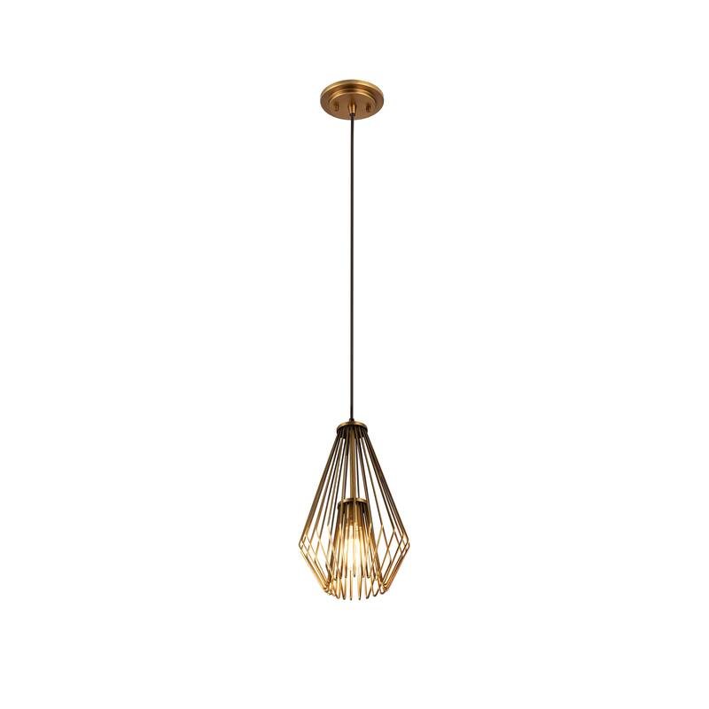 Quintus 1 Light Mini Pendant - Rubbed Brass