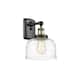 Option Black Antique Brass / Clear Deco Swirl