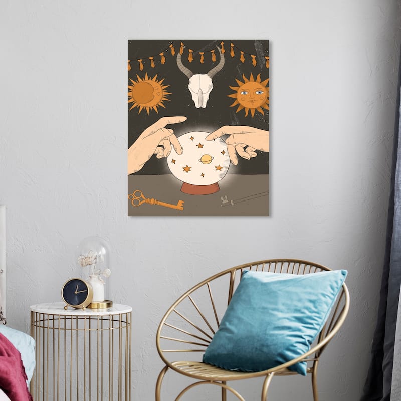 Wynwood Studio Canvas Holiday and Seasonal Access Key to Underworld Orange Wall Art Canvas Print - 20 x 24