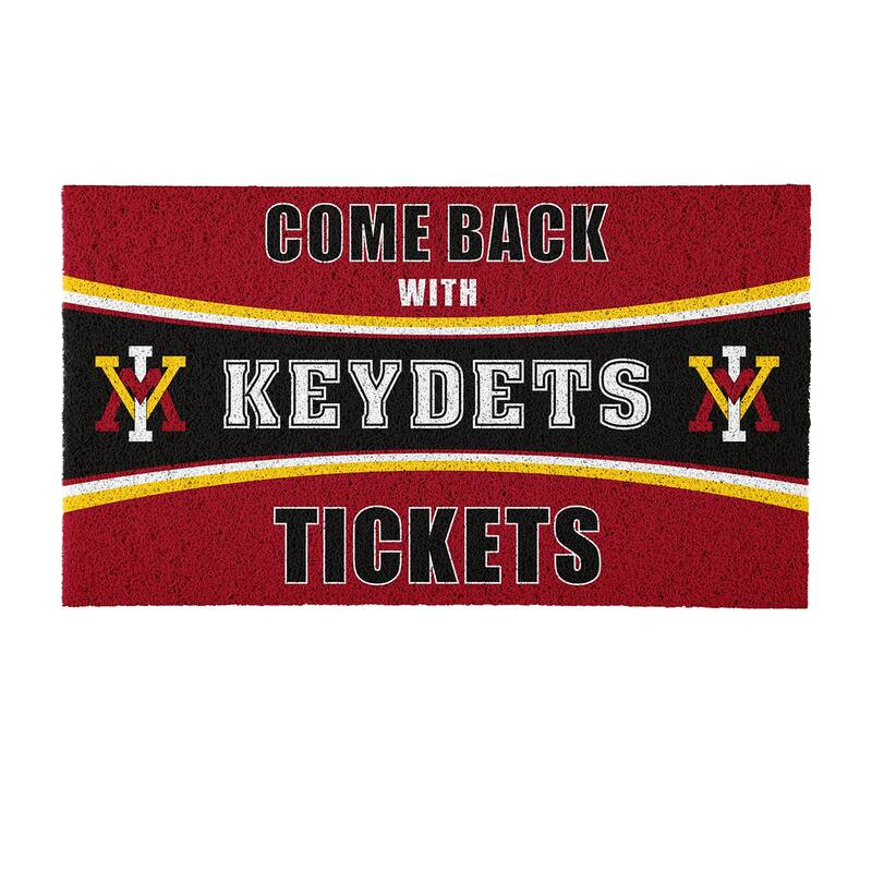 Virginia Military Institute 28 in. x 16 in. PVC "Come Back With Tickets" Trapper Door Mat
