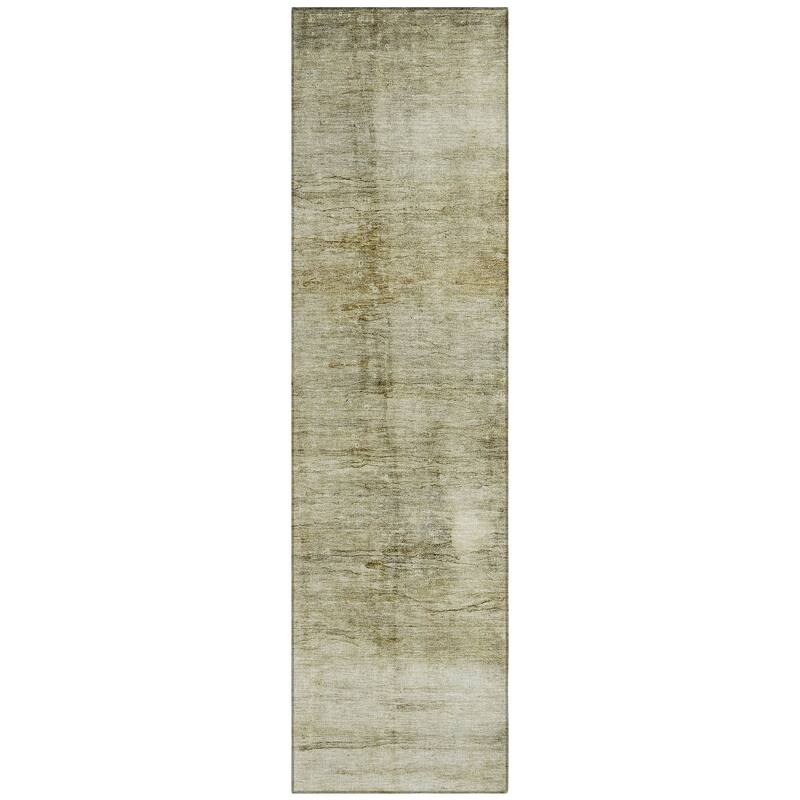 Machine Washable Indoor/ Outdoor Chantille Solid Ombre Rug