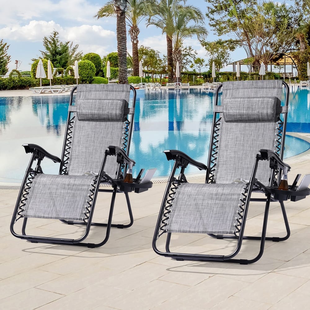 LIVOOSUN Zero Gravity Patio Chairs (Set of 2)