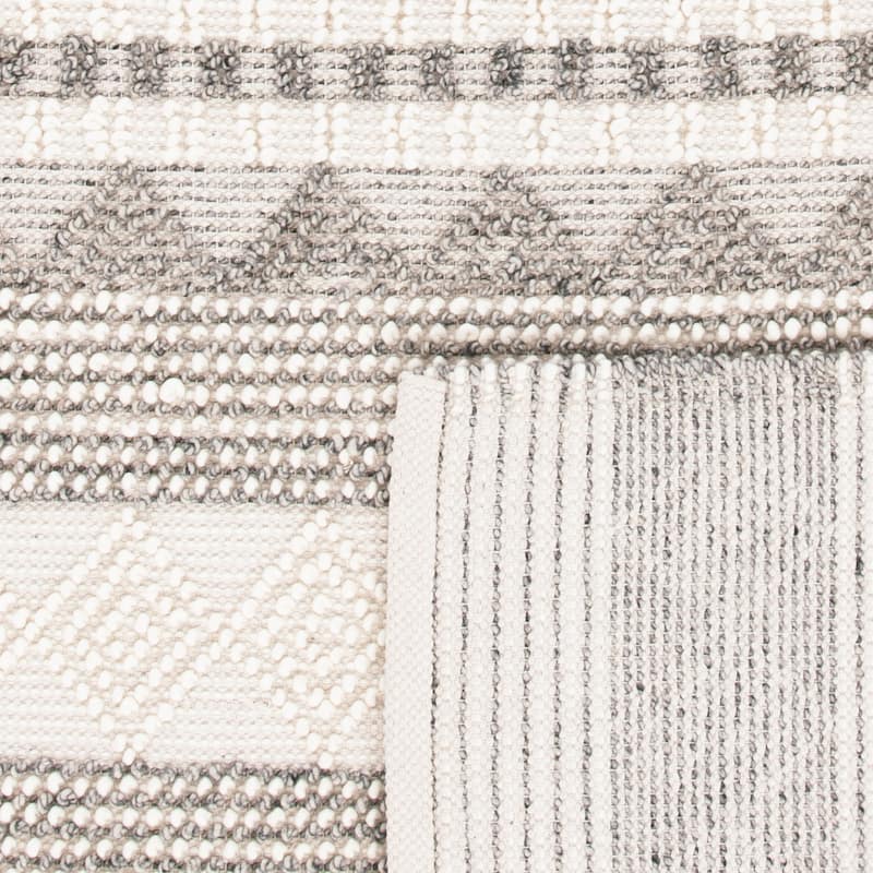 SAFAVIEH Handmade Natura Annedorte Wool Rug - 2'3" x 8' Runner - Grey/Ivory - Runner