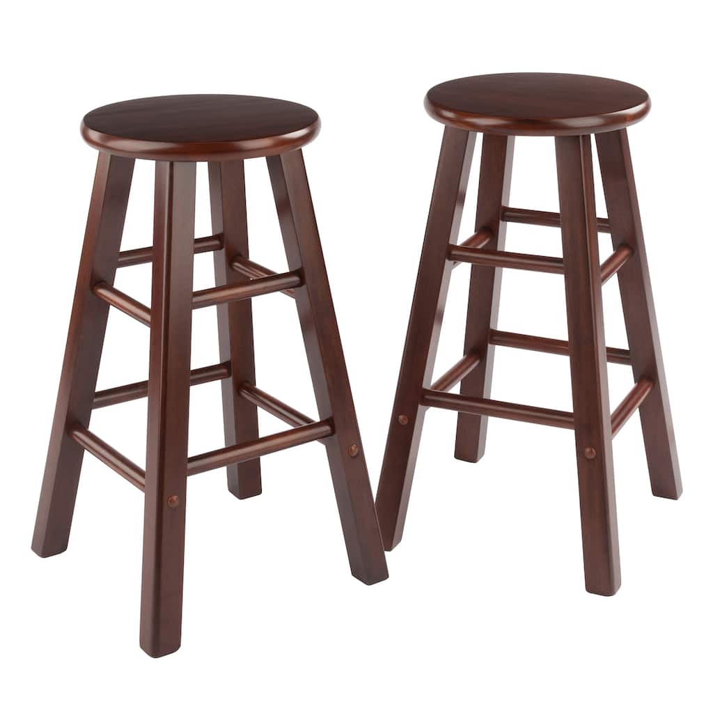 Element Counter Stools, 2-Pc Set, Walnut