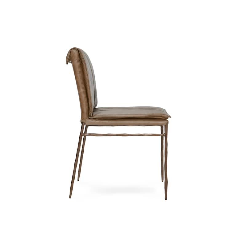 Classic Home Tuscan Genuine Leather Dining Chair (Set of 2)
