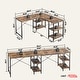 preview thumbnail 12 of 16, 95.2 Inch L Shaped Desk with Shelves Home Office Computer Desk