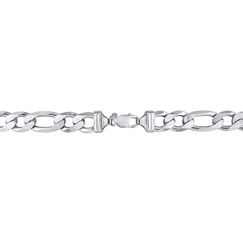 Miadora Sterling Silver Figaro Necklace