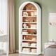 preview thumbnail 9 of 21, 78.7" Tall Modern Arched Bookcase