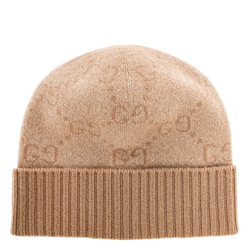 Gucci GG Cashmere Lamé Hat - M