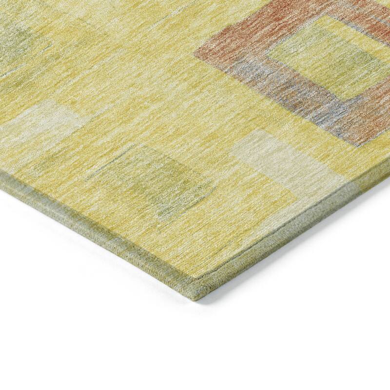 HomeRoots Geometric Transitional Rectangle Outdoor Rug