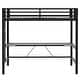 preview thumbnail 46 of 64, Metal Gaming Loft Bed with Bulit-in Desk and LED Light, Twin/Full Size Loft Bed Frame with Ladder and Guardrails