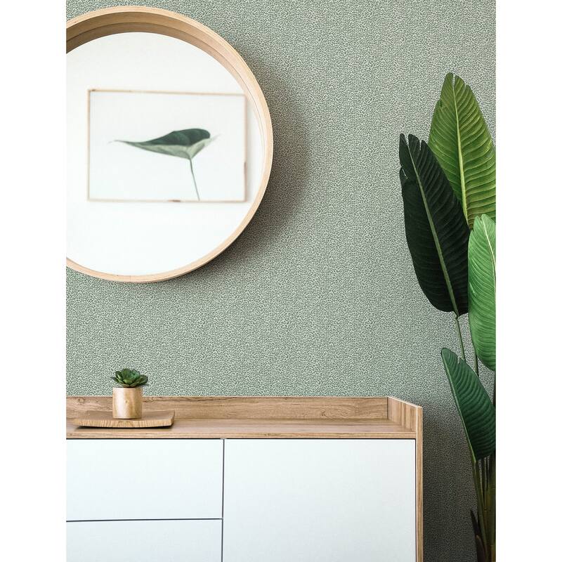 A-Street Prints Soul Green Animal Print Wallpaper