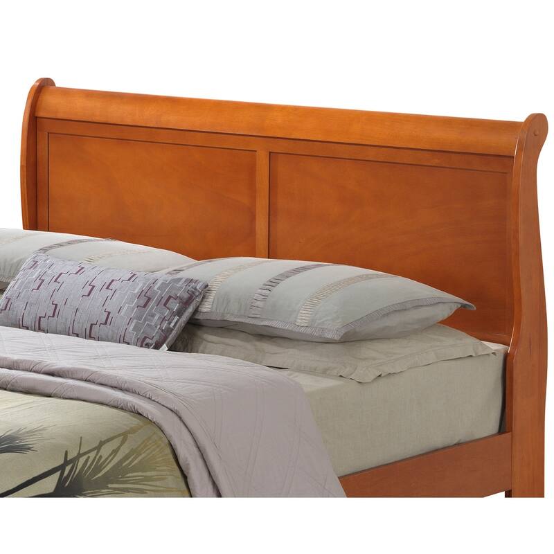 Queen Size Particle Board Traditional Platform Bed with Sturdy Support