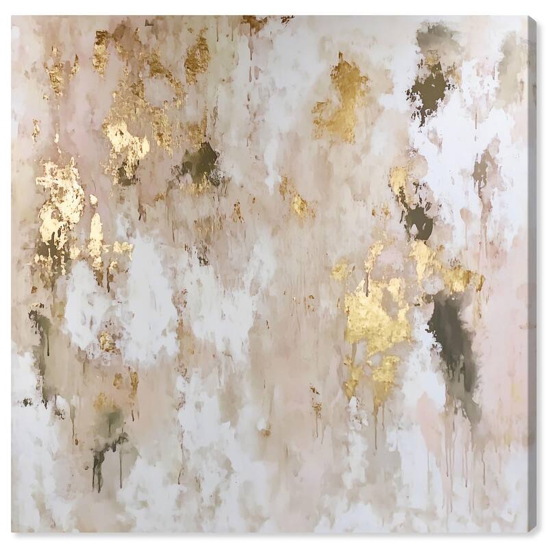 Golden Glimmer Gesture II Canvas by Art Remedy, Gallery Wrapped - 30" x 30"