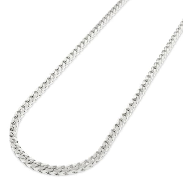 ITALY Sterling Silver Round BOX Chain Necklace-Rhodium P. 16"~30" 1.5mm~3.5mm 