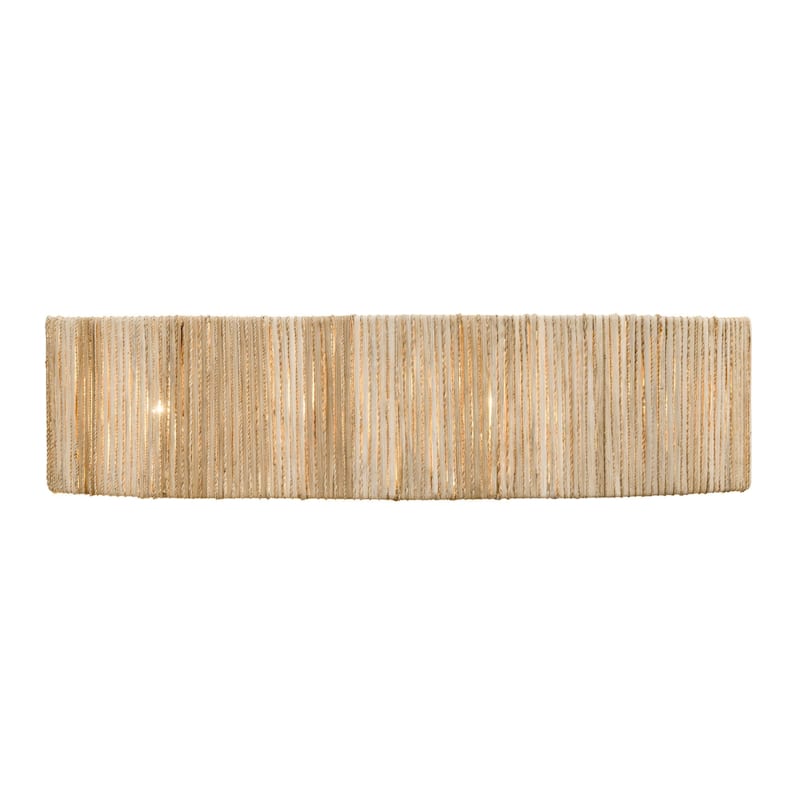 Jacob's Ladder 4-Light Rattan and Abaca Rope Bath Fixture