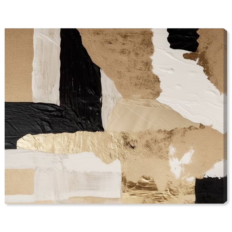 Wynwood Studio Canvas Abstract Glam Visual Textures Gold and Metallic Gold Glam Wall Art Canvas Print