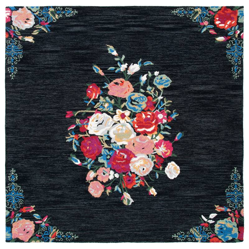SAFAVIEH Handmade Blossom Miral Country Floral Wool Rug