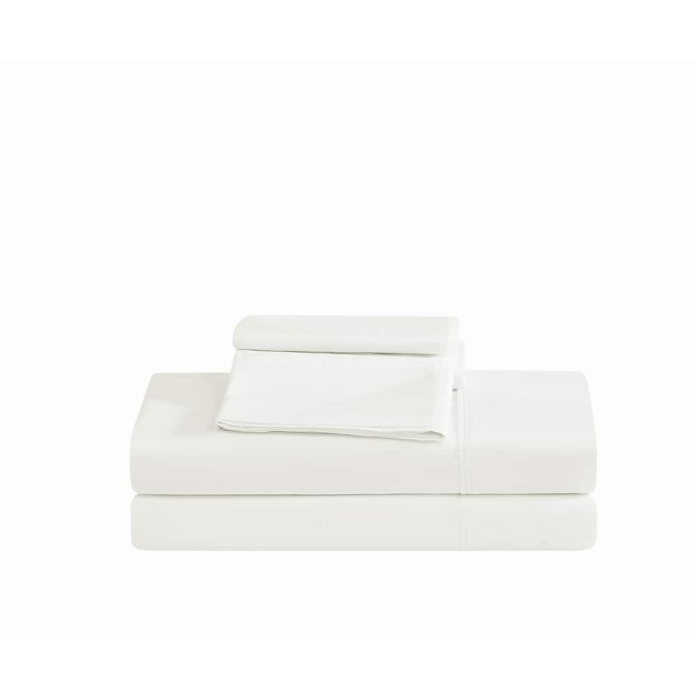 Borghese Roma 400TC Percale Cotton 4 Piece Sheet Set