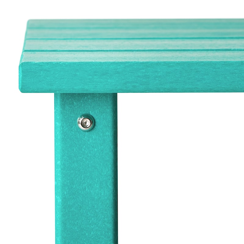 Polytrends Laguna Hdpe All Weather Outdoor Patio Square Side Table
