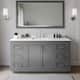 Option Dark Gray / White Quartz Top / Brushed Nickel