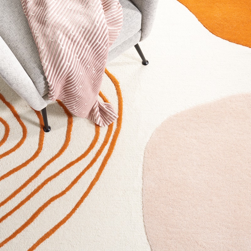 SAFAVIEH Handmade Rodeo Drive Vutka Mid-Century Modern Wool Rug