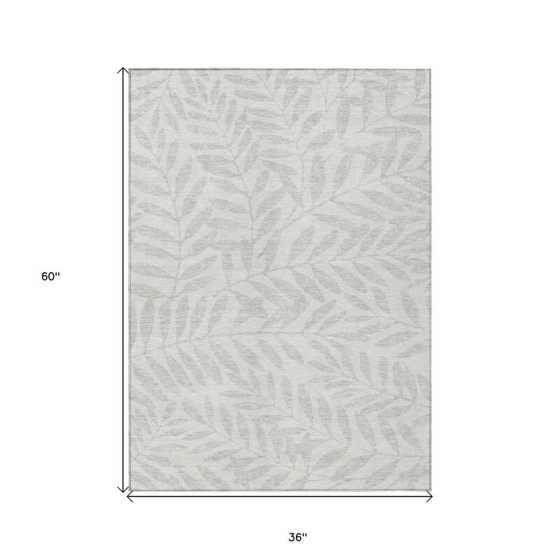 HomeRoots Floral Transitional Rectangle Outdoor Rug