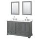 Option Dark Gray / White Quartz Top / Polished Chrome