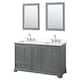 Option Dark Gray / White Quartz Top / Polished Chrome