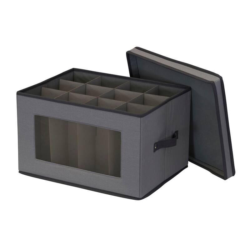 Household Essentials Stemware Storage Box - 13.0"L x 16.5"W x 10.5"H