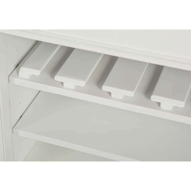Magnussen Home Heron Cove Chalk White And Dovetail Grey Buffet - 66''W x 19''D x 36''H