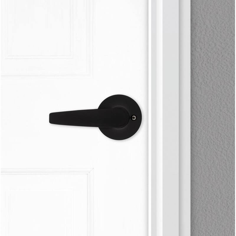 Kwikset Winston Passage Door Lever Set with Round Rose from the