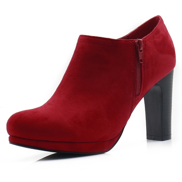 womens round toe ankle boots