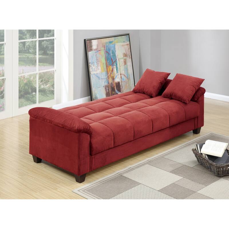 Microfiber Adjustable Sofa with Storage